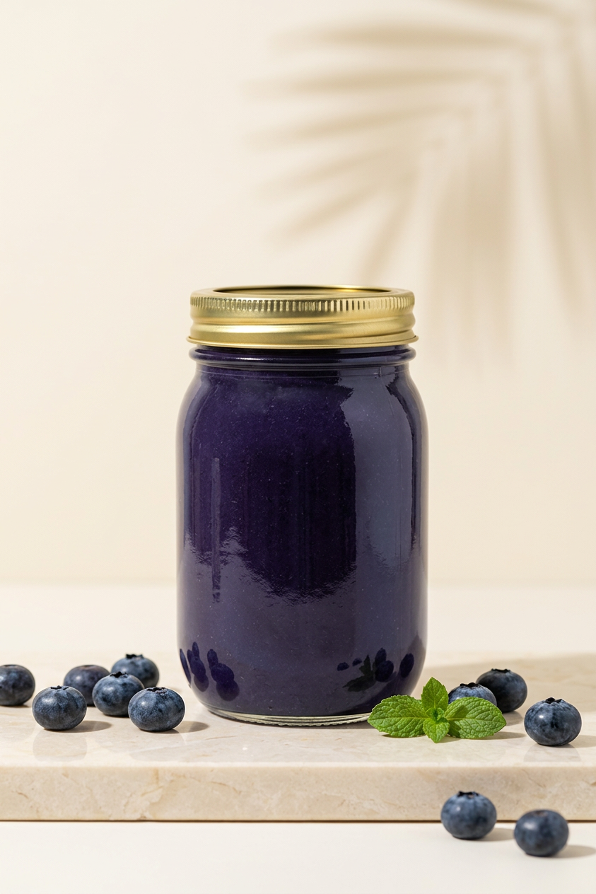 Blueberry sea moss gel